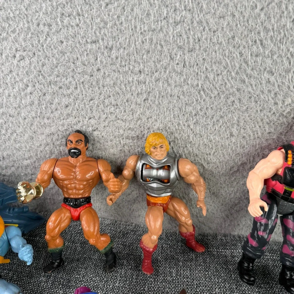 Mattel Masters of the Universe Action Figure Lot 80s He-Man Skeletor Battle Cat